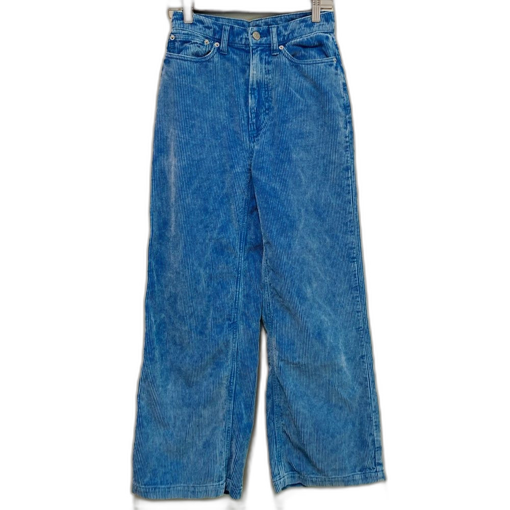 BDG Blue Cotton Corduroy High and Wide pants size 25